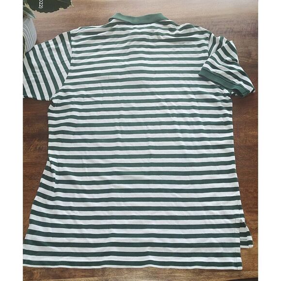 2005 US Open Pinehurst No. 2 Golf Polo Ralph Lauren Shirt Mens L Green Striped C - Picture 4 of 9